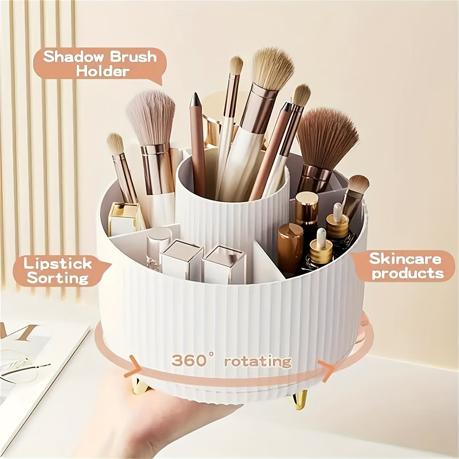 360-Degree Rotating Cosmetic S - Luxury Skincare Design recension och pris