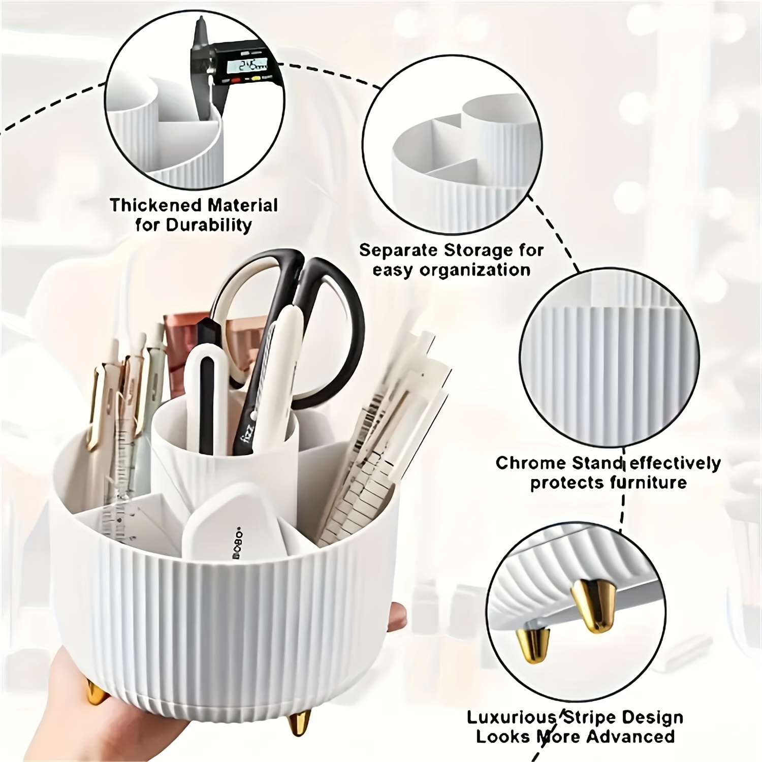 360-Degree Rotating Cosmetic S - Luxury Skincare Design recension och pris