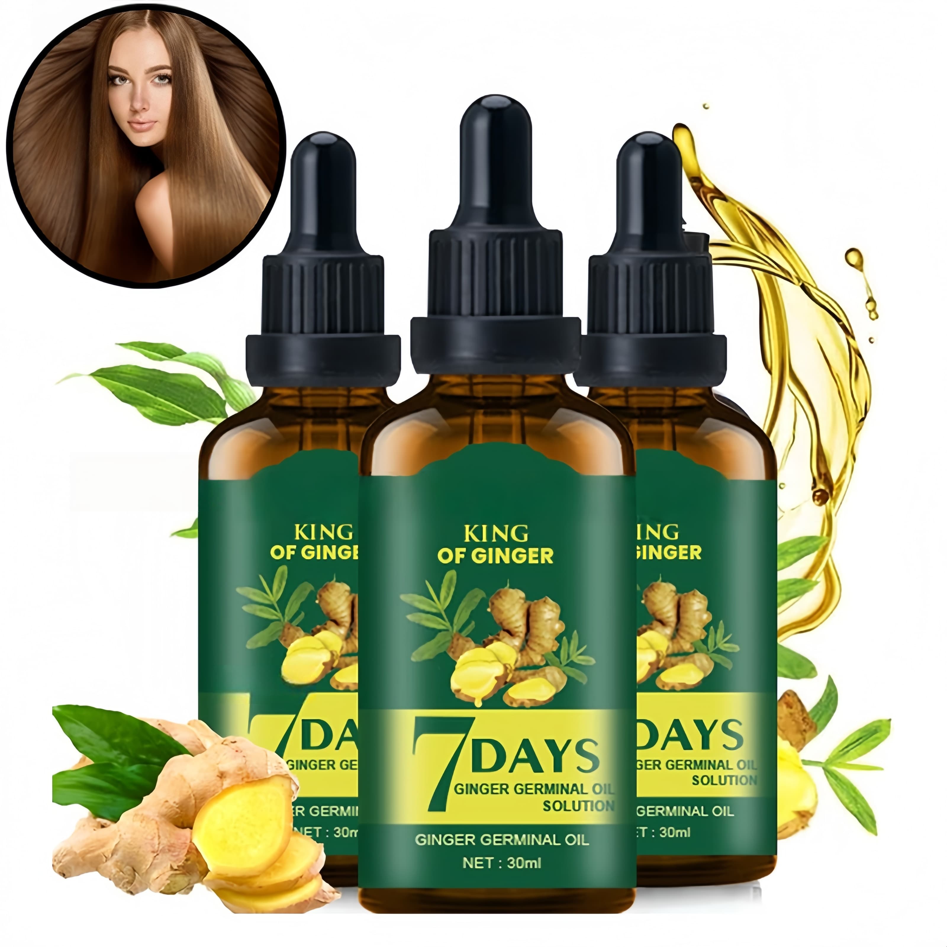 Hair Growth Oil Ginger Biotin  - Epidermal Growth Factor recension och pris