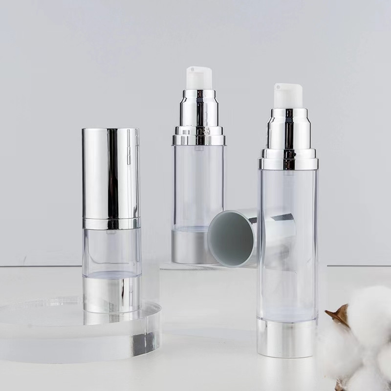 Bright/Matte Silver Vacuum Bot - Luxury Skincare Bottles recension och pris