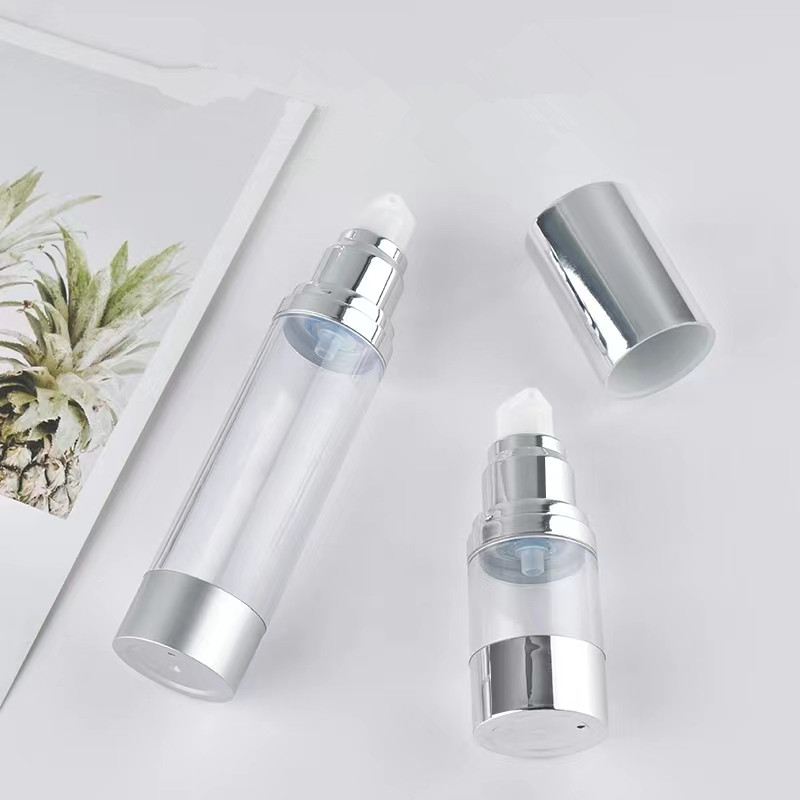 Bright/Matte Silver Vacuum Bot - Luxury Skincare Bottles recension och pris