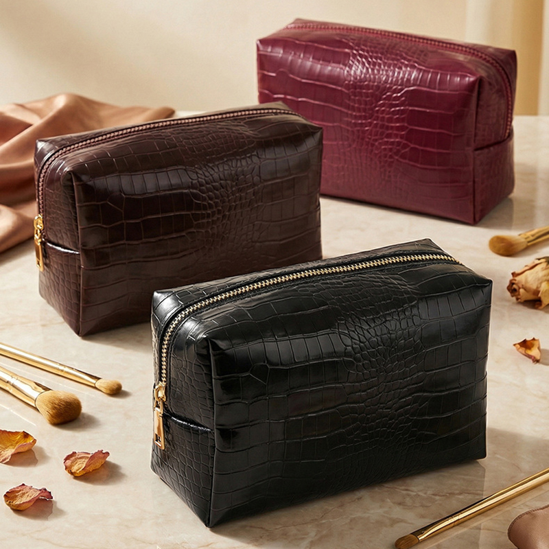 New Stone Pattern Makeup Bag f - Luxury Skincare Design recension och pris
