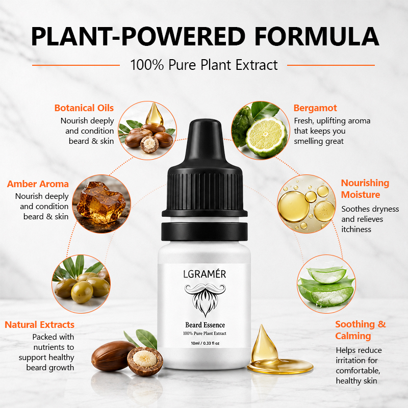 Men's Beard Growth Serum Nouri - Epidermal Growth Factor recension och pris