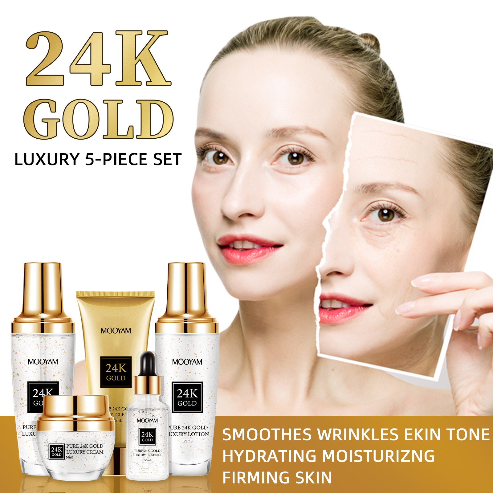 24K Gold LUXURY Moisturizin An - Luxury Gold Skincare recension och pris