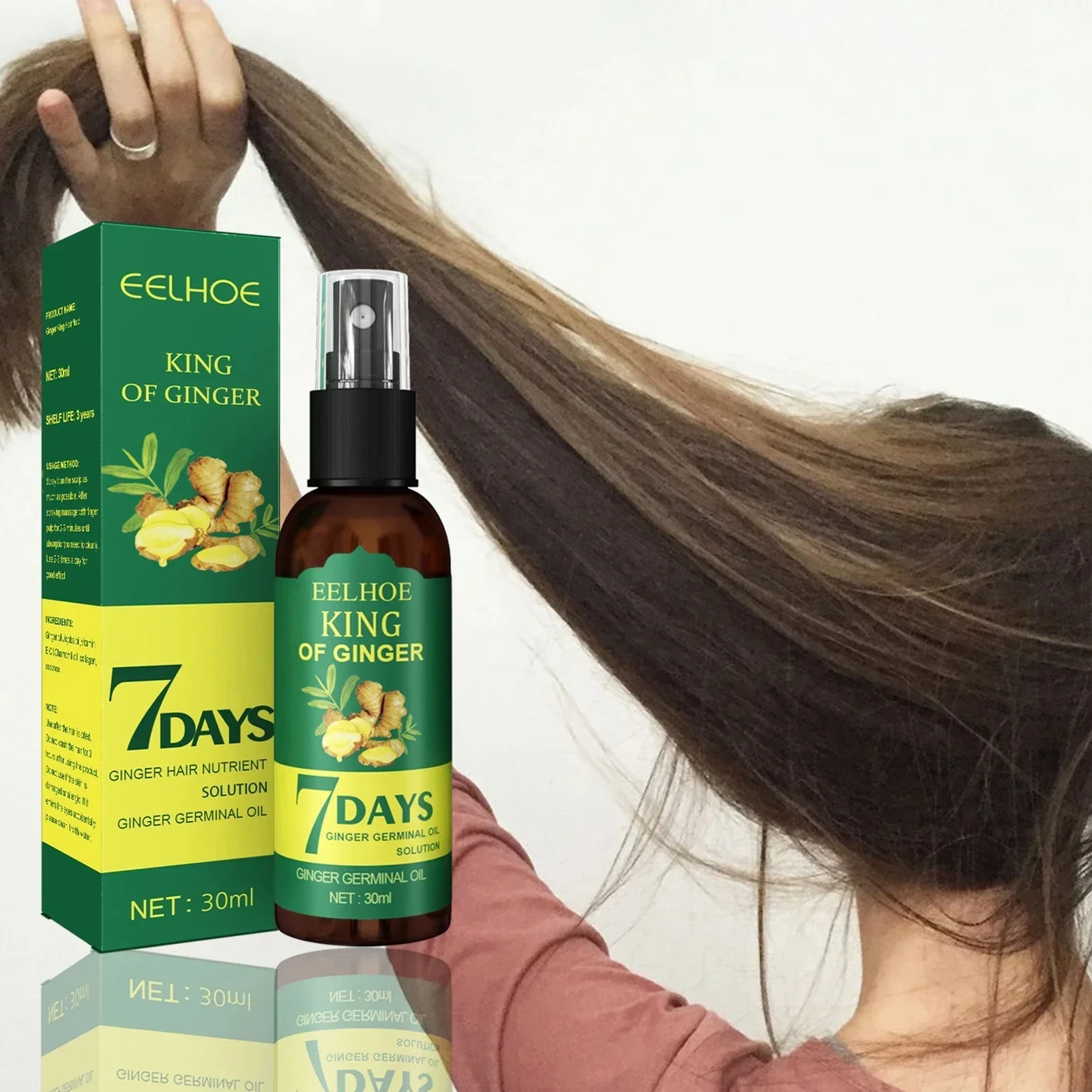 2024 Ginger Hair Growth Serum  - Epidermal Growth Factor recension och pris
