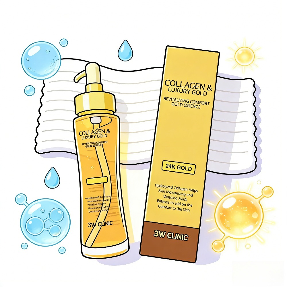 3WCLINIC Collagen & Luxury Gol - Luxury Skincare Essence recension och pris