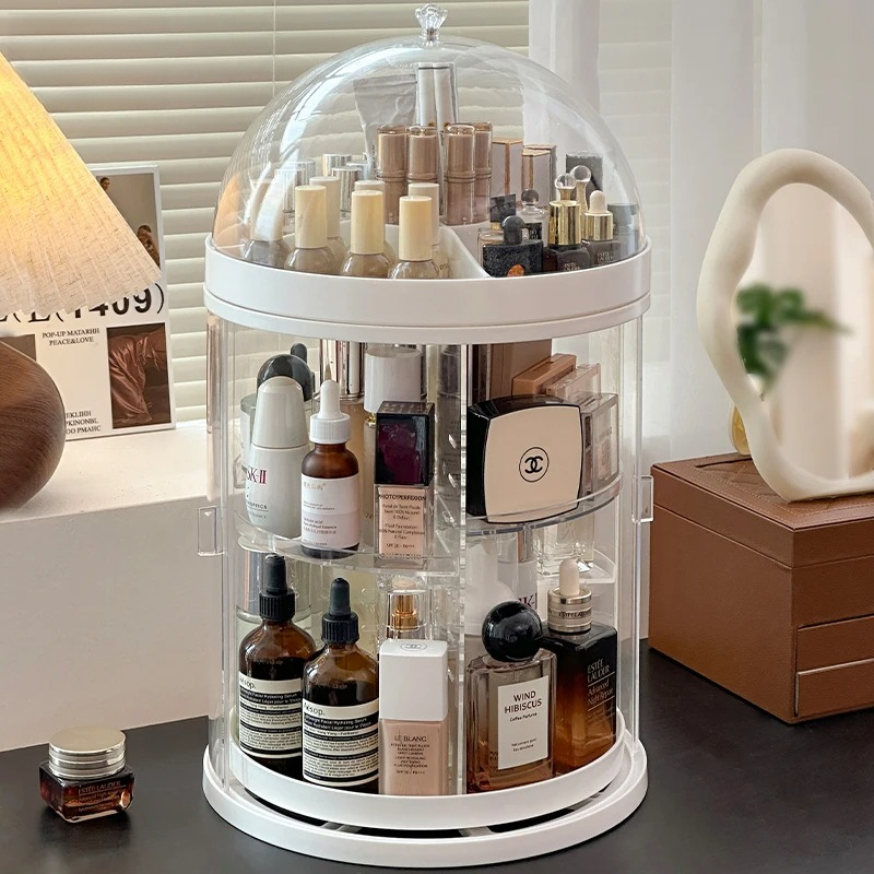 Rotating Acrylic Cosmetic Orga - Luxury Skincare Design recension och pris